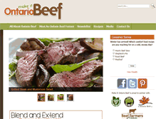 Tablet Screenshot of makeitontariobeef.ca